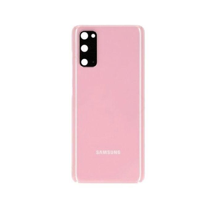 Cache batterie arrière (vitre) - SAMSUNG - Galaxy S20 (G980F) / S20 5G (SM-G981B) - Rose - Original