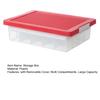 With Removable Cover Multi Compartments Large Capacity Transparent Art Craft Storage Organizer