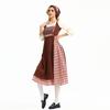 Halloween adult costume, vintage and retro dress, European pastoral style, farm-themed, French country style, maid outfit