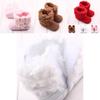Gemütliche Neugeborenen Baby Jungen Mädchen Schneestiefel mit gestricktem Obermaterial für 0-18 Monate