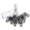 Halloween LED String Lights: Colorful Skull, Bat, Tombstone, and Pumpkin Decorations