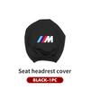 WCHT7 For BMW Car Logo Seat Headrest Pillow Case Neck Support Pad Anti-Dust Cover Accessories E30 E34 E36 E39 E46 E52 E53 E60 E61 E62