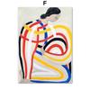 Classic Abstract Wall Art Linde Striped Pajamas Curves HD Canvas Print Poster for Living Room Bedroom Decor