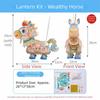 DIY Material Package New Year Horse Lantern Festival Atmosphere Hanging Ornament Handmade Lantern Waterproof