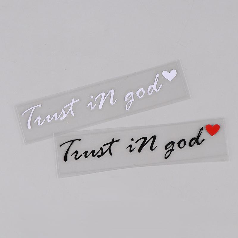 Trust In God Believe In God Rearview Mirror Stickers God Letter Stickers Are Suitable For All Kinds Of Cars And Motorcycles