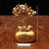 Prosperity Money Bag Ornament: Daily Income Gold Tree, Creative Desktop Decor, New Home Entrance, Hall & Car Gift.