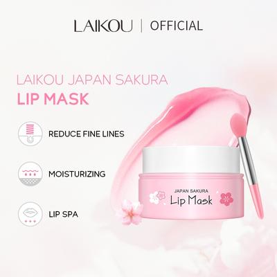 Sakura Lip Mask Rozjaśnij zmarszczki Usuwaj zmarszczki Krem naprawczy Wygładzający balsam do ust 8g