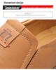 Lässige Slipper aus Leder für Herren: Atmungsaktive, rutschfeste, weiche Sohle für breite Füße – ideal für Frühling und Sommer