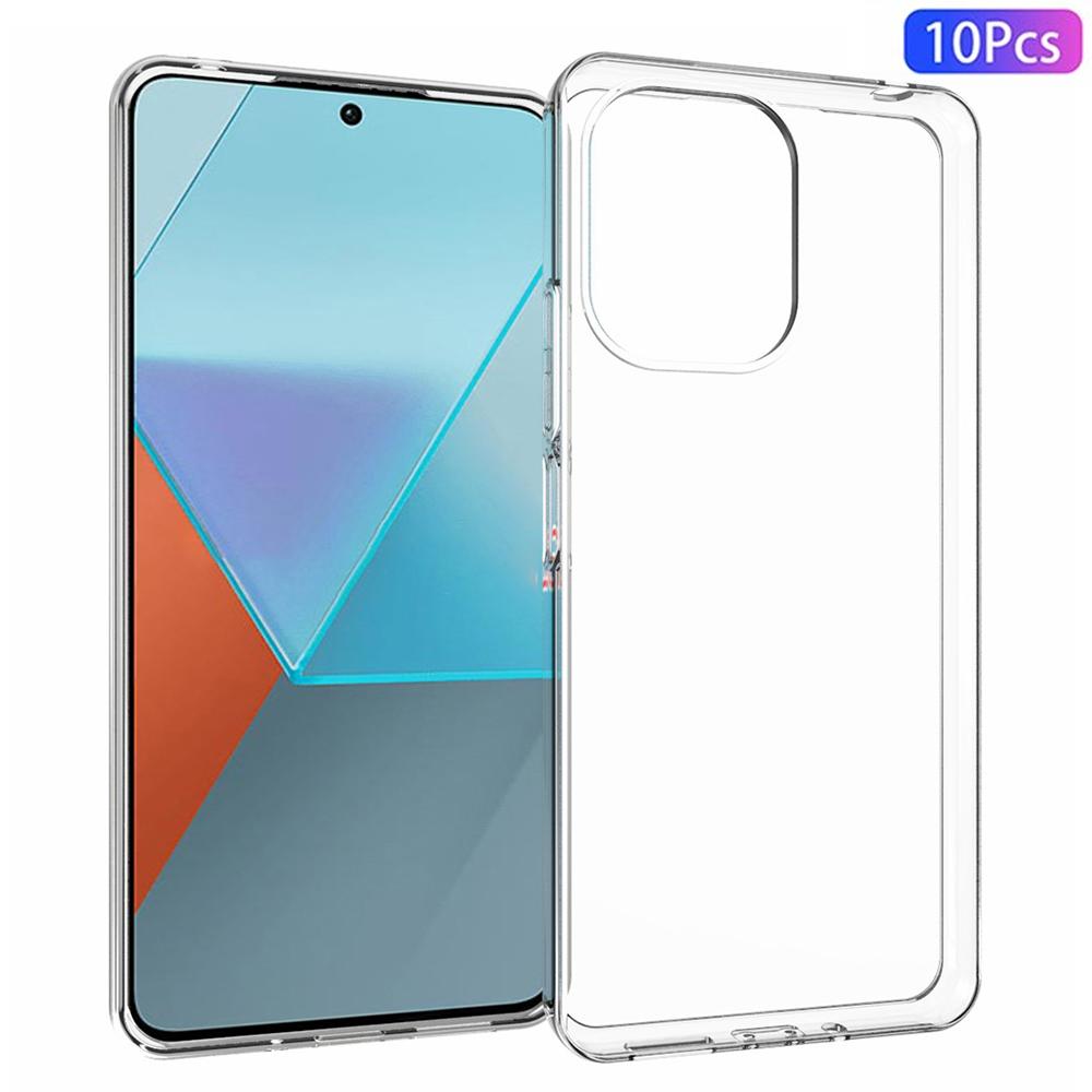 

10Pcs/Pack For Xiaomi Redmi 13C 4G/13C 5G/13R 5G/Poco C65 4G/Poco M6 5G TPU Case Watermark-Free Phone Cover A