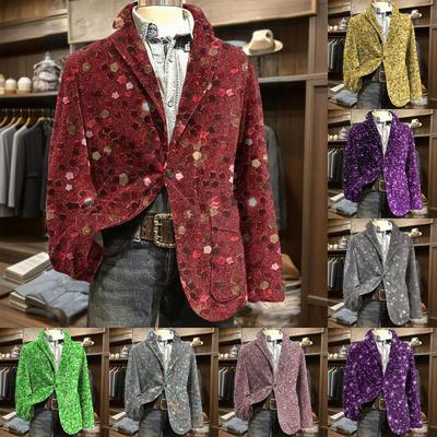 Herren Business Casual Karneval Cordjacke