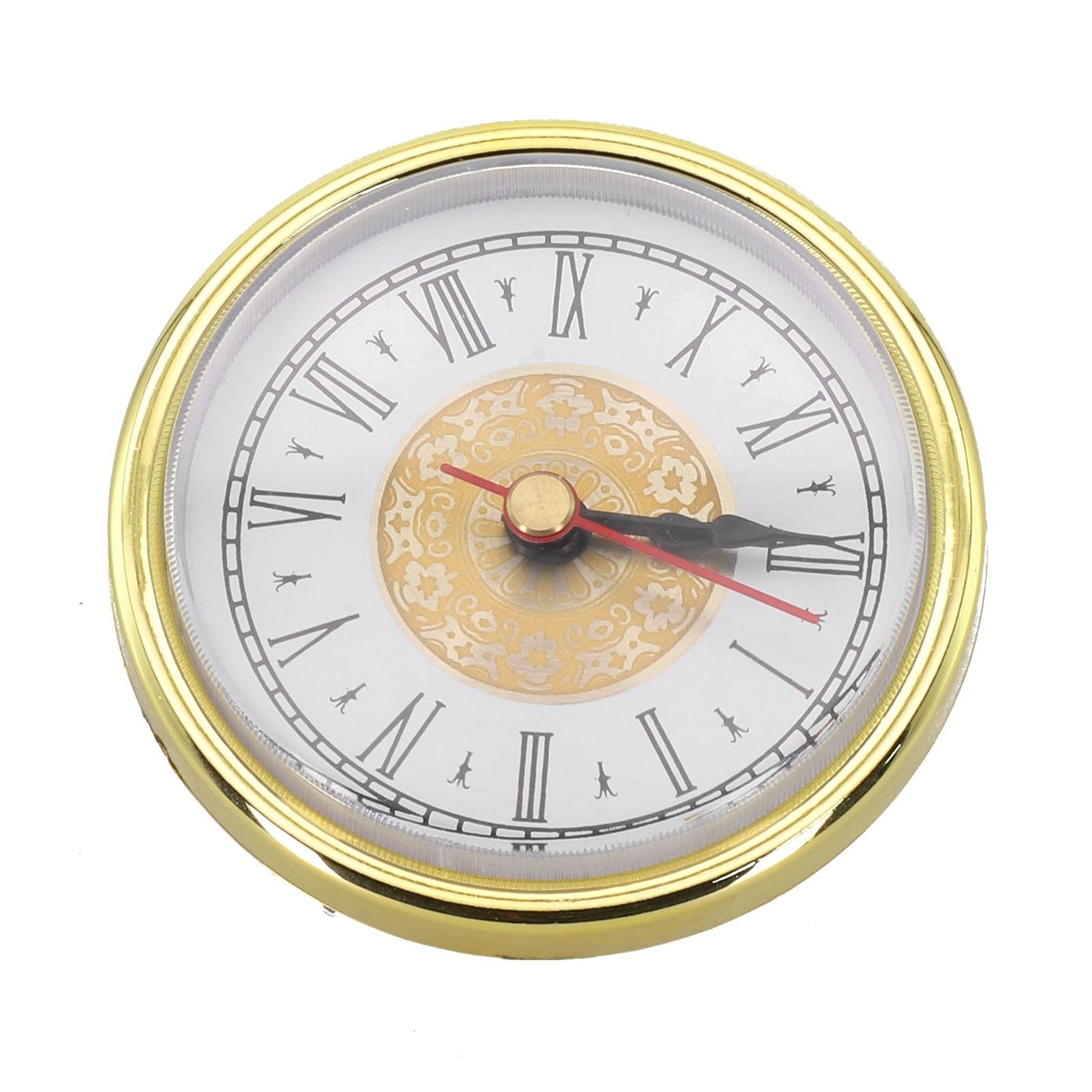 

Алюминиевые настенные часы Золотая отделка Ретро часы Черное резиновое кольцо A