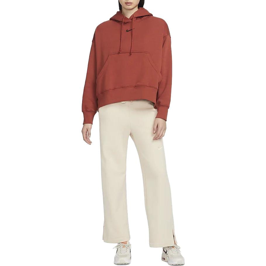 Nike Sweatshirts Women's Dark Orange Hooded Moderate Regular DQ5859-832
