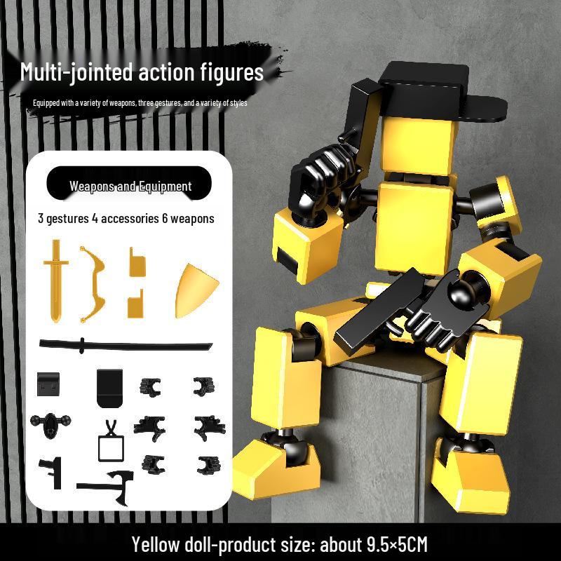 Lucky 13 Jointed 3D Printed Movable Figure - Children's Decompression Toy Ornament