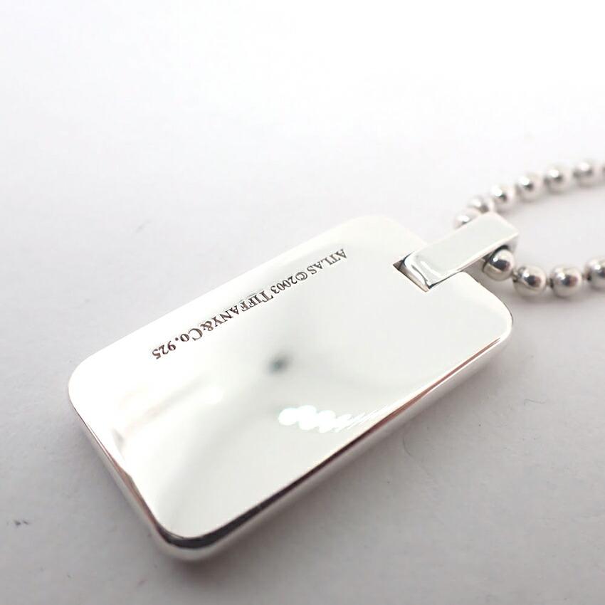 [Used] TIFFANY/Tiffany 925 Atlas Bar Pendant/Necklace/j87-3