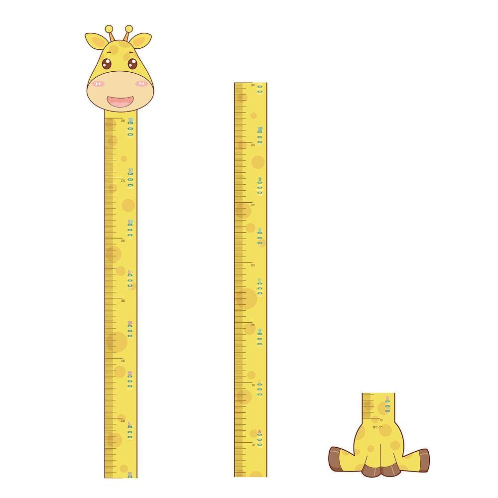 

Cartoon Height Sticker Giraffe Self-adhesive Wallpaper Wall Decals