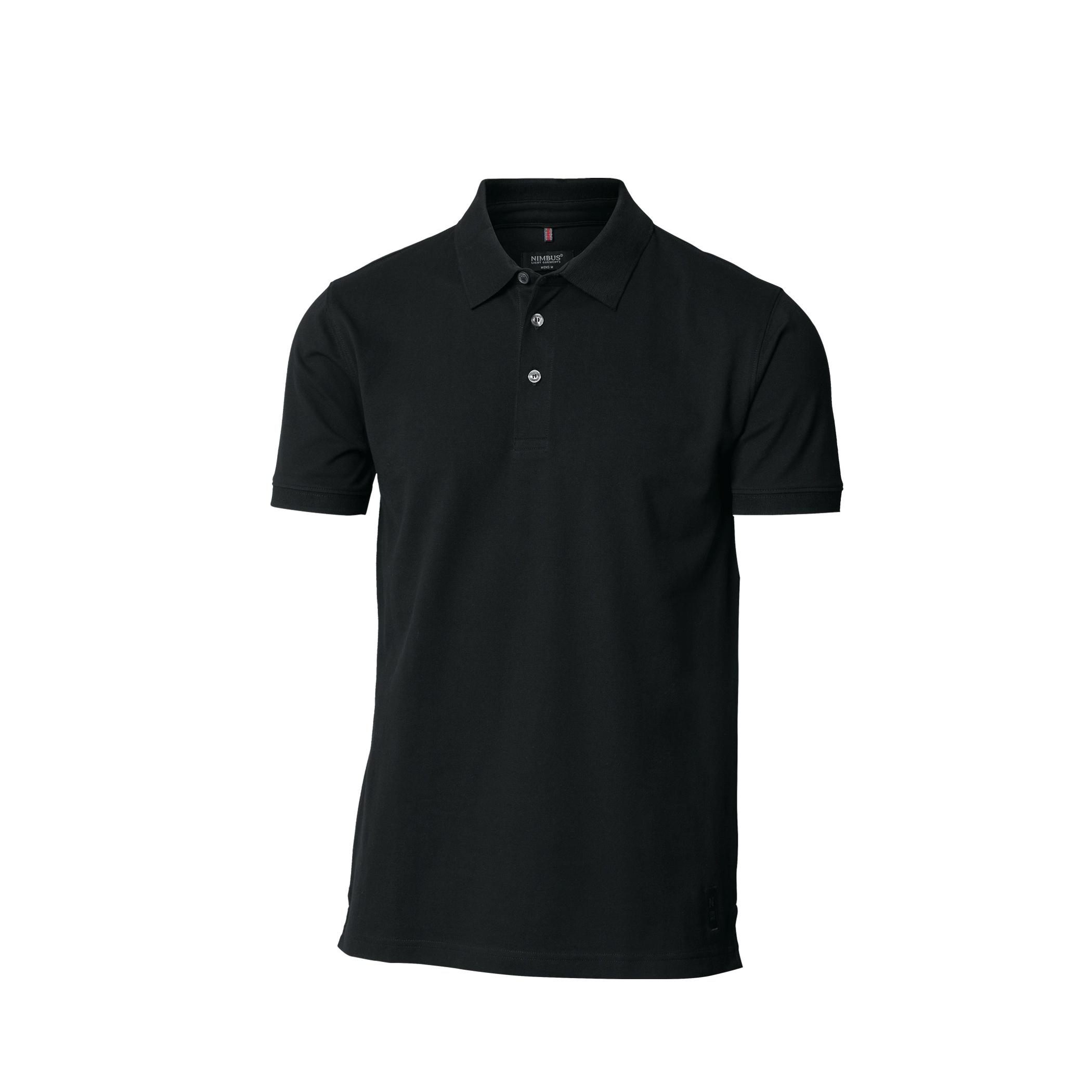 Nimbus Harvard Stretch Deluxe-poloshirt voor heren XL zwart