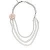Camellia Flower Pearl Waist Chain for Dress Multilayer Elegant Women Body Chain Belt French Style Waist Accessories