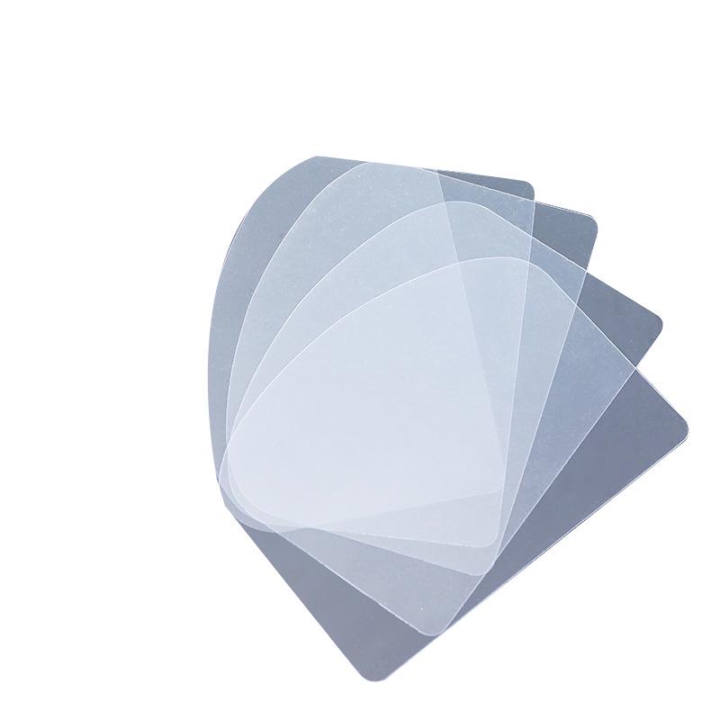 Ensemble de 5 grattoirs à gâteau en plastique transparent: Comprend des grattoirs demi-cercles, des spatules, des lisseurs de crème et de pâte pour la pâtisserie.