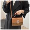 Letter Print Shoulder Bag Women Small Bag With Flap Closure For Daily Use Casual