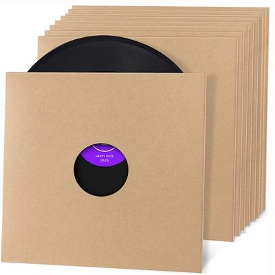 Kraft Paper Vinyl Records Sleeve 7/10 Inch Outer Record Sleeves New Record Protection