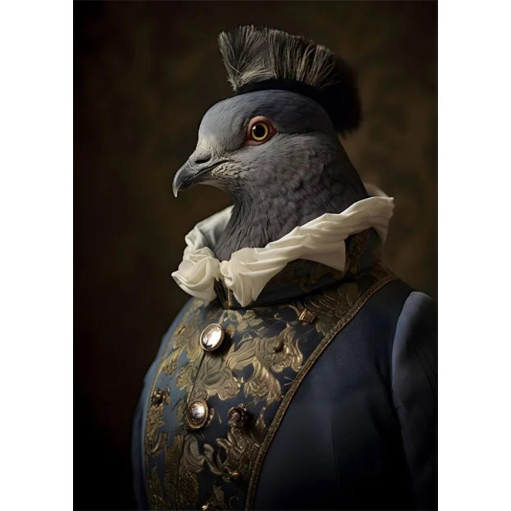 Aristokratyczne Zwierzęta Portret Plakaty i Druki Sztuka Vintage Malarstwo na Płótnie Obrazy na Ścianę do Salonu Dekoracja Domu