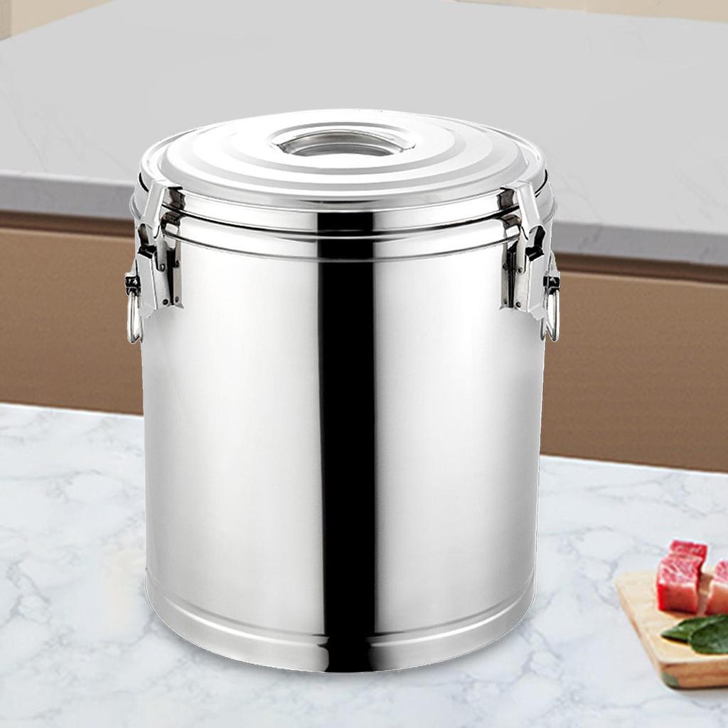 Breakfast Soup Porridge Pot Hotel Buffet Versatile Stainless Steel Round Warmer for