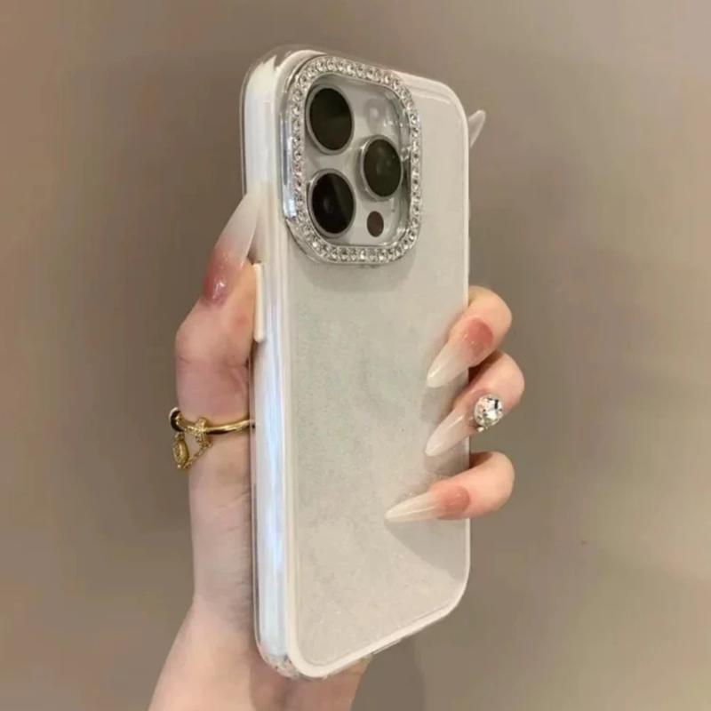 

Чехол-бампер 3-в-1 с блестками и стразами, цвет конфет, IMD, для iPhone 17 16 15 14 11 Pro Max, с защитой камеры из бриллиантов, сияющий чехол For iphone 11 Promax жёлтый