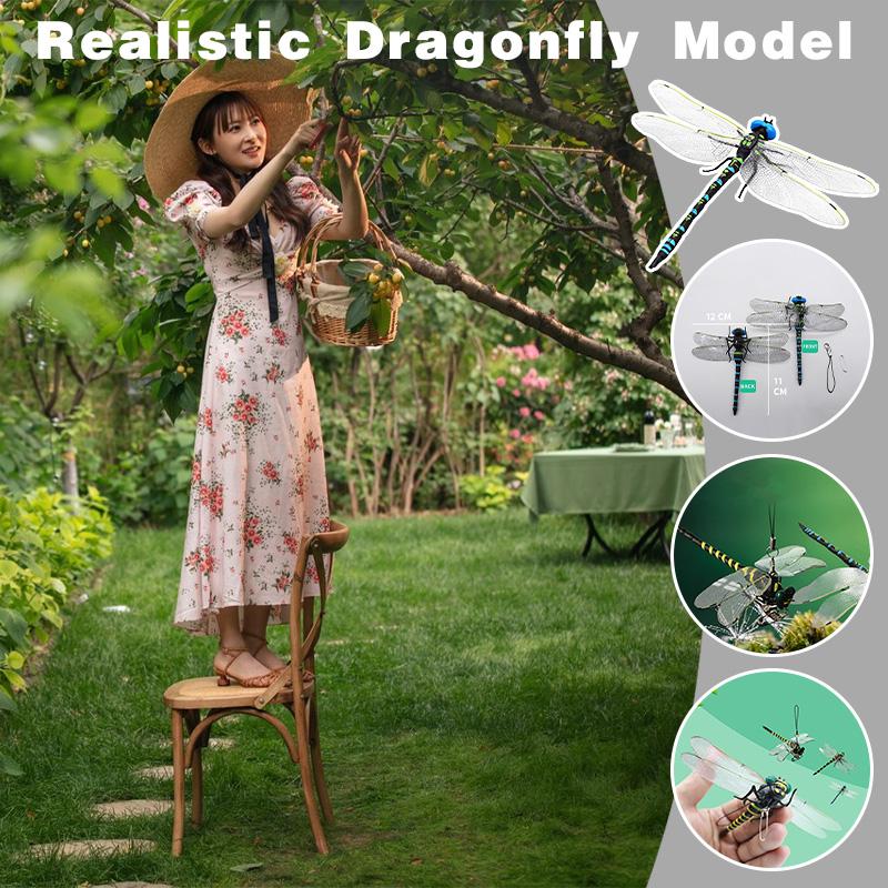 1pc Simulation Dragonfly Insect Model Hanging Ornaments Realistic Insects Dragonfly Model For Garden Farm Home Decoration