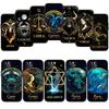 12 Constellation Card Phone Case for Samsung Galaxy Note 10 20 S23 S22 Ultra FE Plus M06 M15 M16 M35 M55