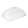 Polycarbonat Schüsselabdeckung Transparente Servierplatte Klare Abdeckung für Caterer, Gastgeber, Catering,