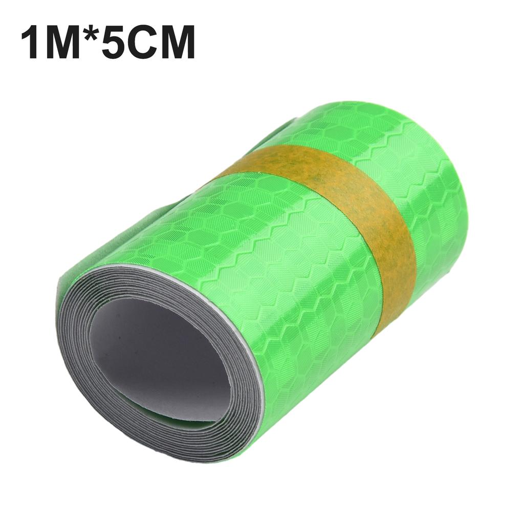 5x100cm Car Reflective Tape Decoration Safety Warning Decoration Sticker Reflector Protective Tape Strip Film For Dark Night
