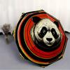 1pc Panda Circle Automatic Umbrella High Quality Canopy, Portable Folding Umbrella with, Ideal Gift for - Travel, Everyday, Formal Events, Stylish Acc