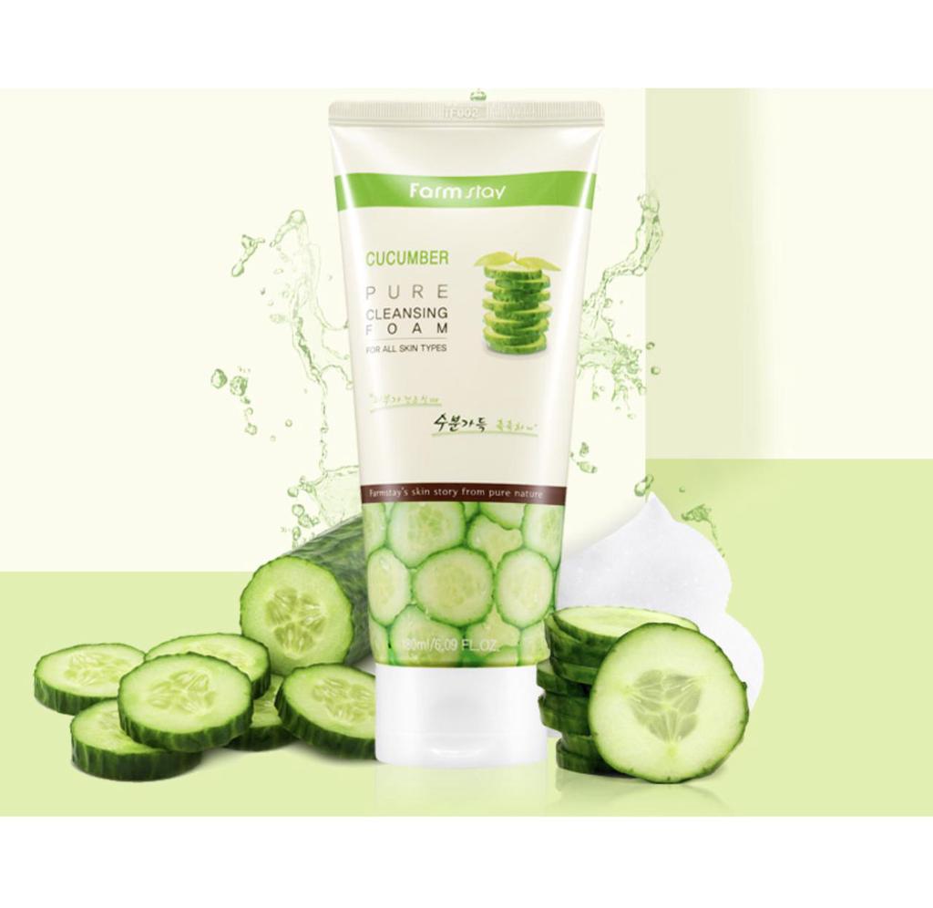 face wash foam with cucumber