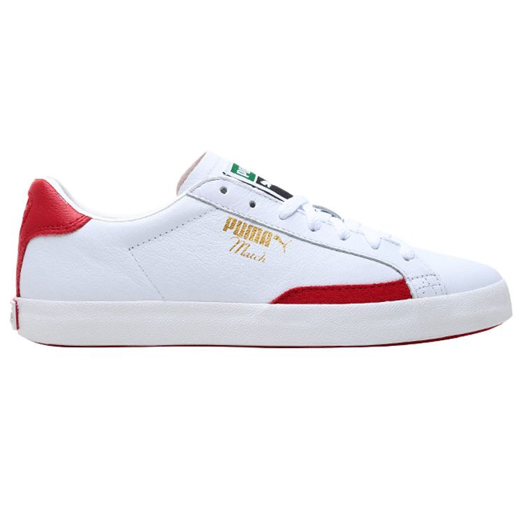 Puma Match Shock Absorbing Durable Low Top Sneakers Unisex Sneakers Red White 356165-18
