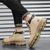 High Top Outdoor Hiking Shoes Anti Slip Thick Soled Practical Work Shoes Men Boots High-Quality Classic Latform Boots For Men