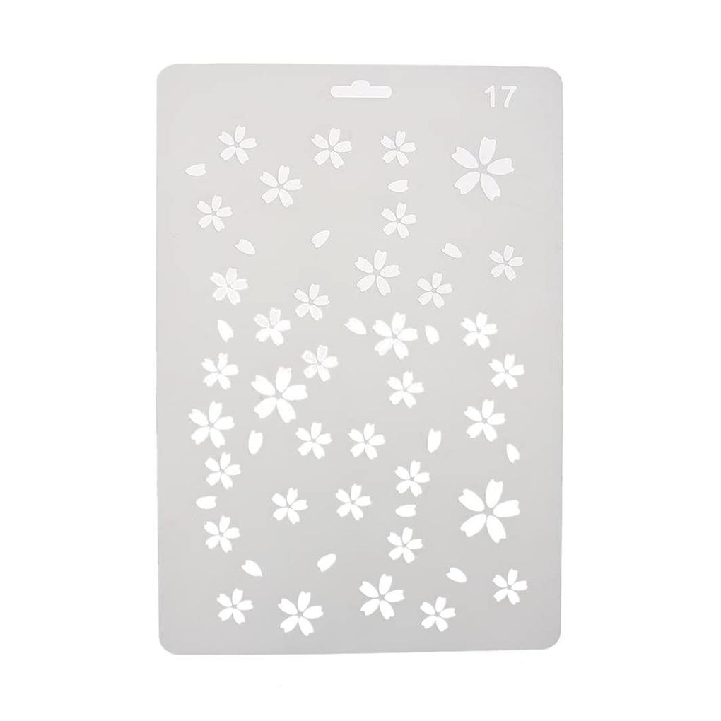 

YY.Home Drawing Template Plastic Ruler Stencil DIY Painting Board Hollow Album Decor 17#