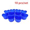 10 Pcs Cup Hanging Water Feed Cage Cups for Poultry Gamefowl Rabbit Chicken Pigeons