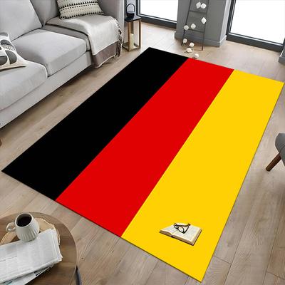 1 Stück Schwarz Rot Gelb Flagge Extra Groß Rutschfester Boden Teppich, Büro, Familie, Studio Großer Teppich Innen Teppiche, Auffälliges Statement Stück