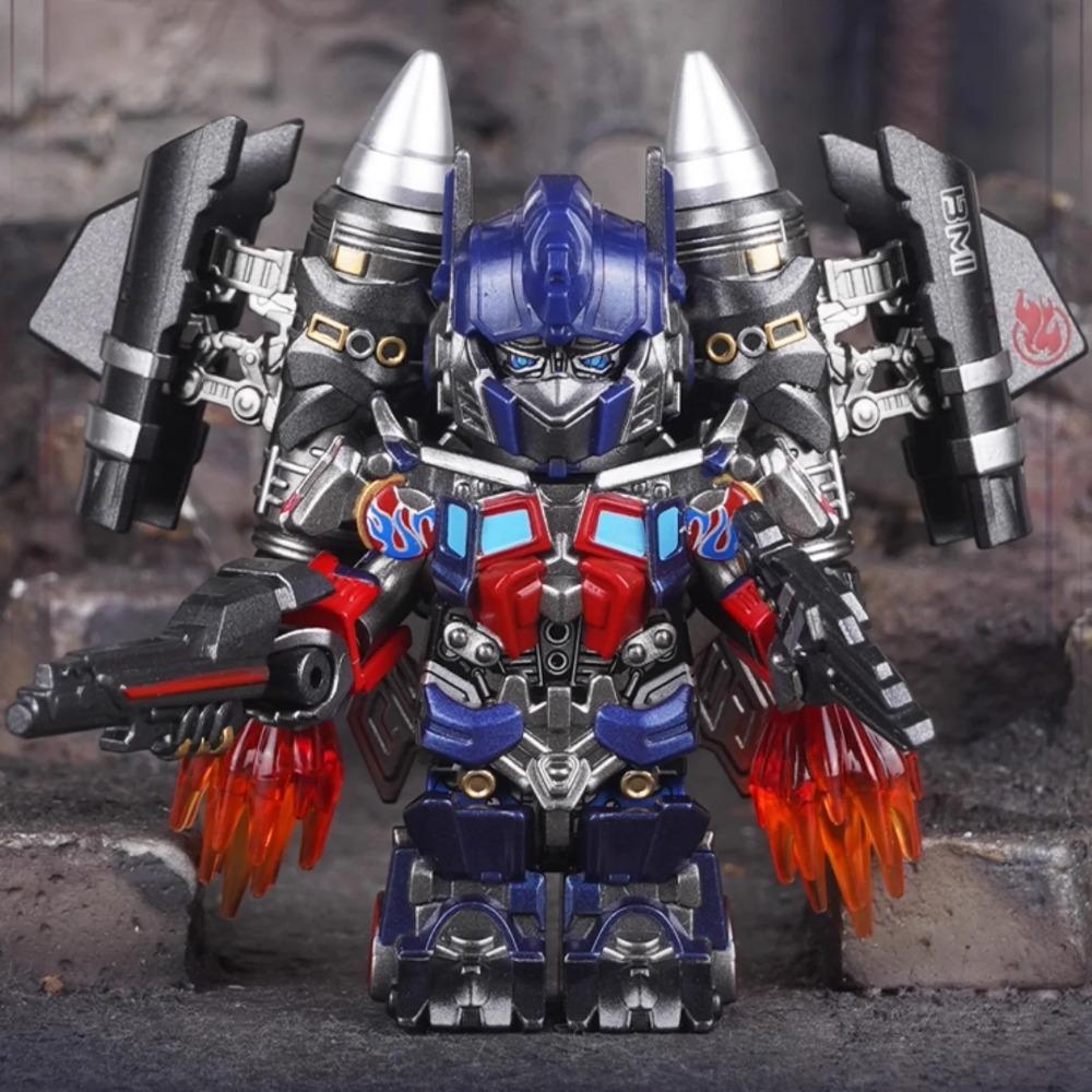 BRICK MAN Válečník z cihel Konvoj Stavebnice BRICKMAN Transform Robot Optimus Mini Akční figurka Hračky