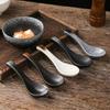 Keramik-Suppenlöffel - Japanischer Stil, Kreative & Niedliche Schöpfkelle für Reis und Suppe
