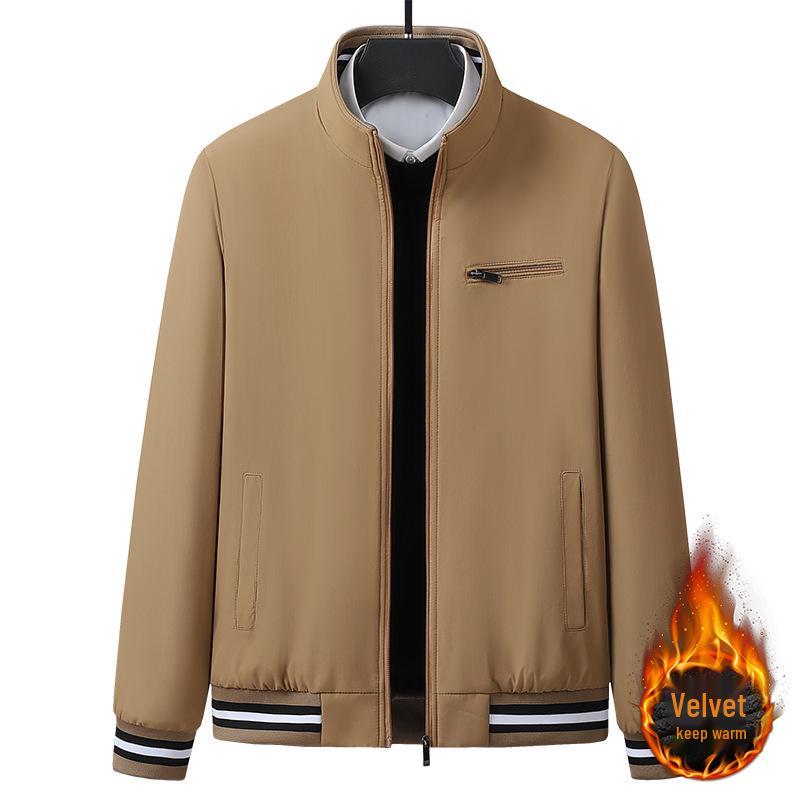 

«Мужская зимняя куртка 2024 года, высококачественная, с графеновым хлопковым утеплителем, воротником-стойкой, ветрозащитная куртка» M хаки