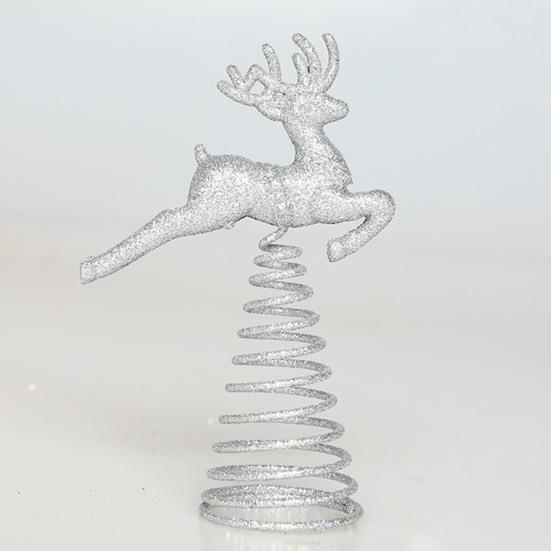 Christmas Decoration Anti-deform Five-pointed Star/Elk Glittering Christmas-Element Home Decor Decoration Accessory Christmas Tree Top Star for Party