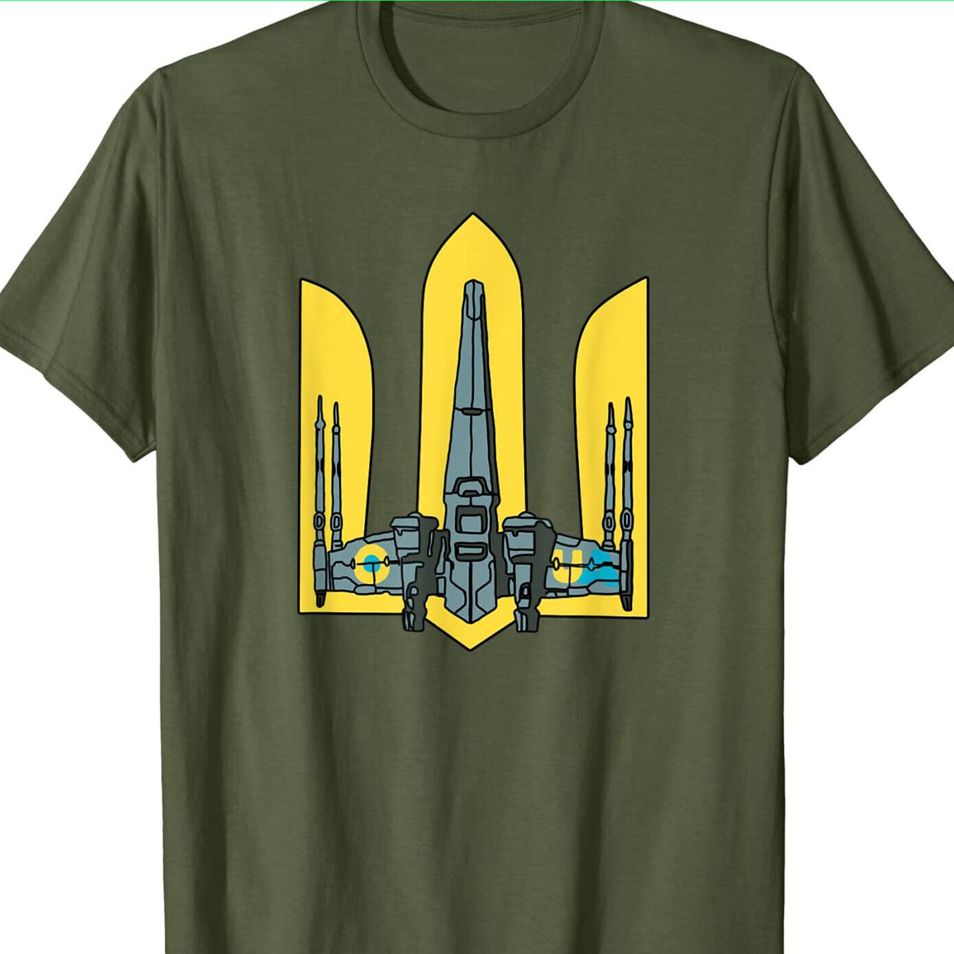 Tryzub Airplane Ukraine Army Armed Force TShirt S3XL Mens 100 Cotton Casual Tshirts Loose Top Size S3XL S