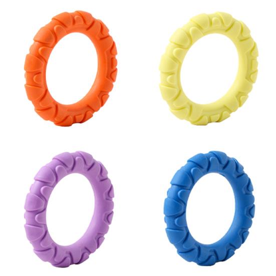 Pet Chew Toy TPR Material Tug-of-War Interactive Training Teeth Dog Chew Ring Bite-Resistant Medium Large Dogs Safe Chew Toy