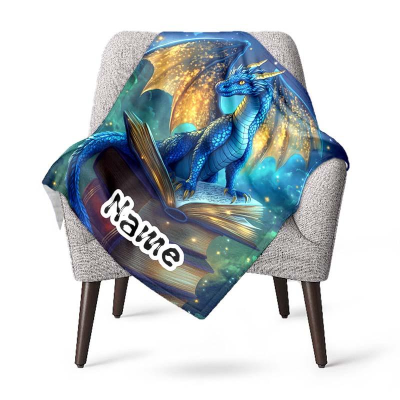 Dinosaurs At Night Customize Your Name Outdoor Blanket Used For Chair Office Sofa Bed Camping Soft And Warm Giving Friends And Relatives Birthday