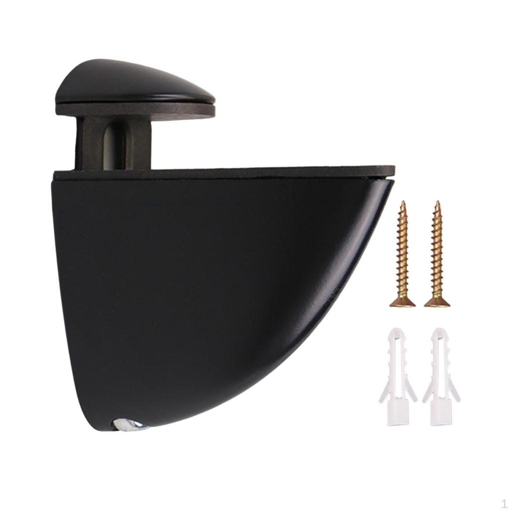 Glass Shelf Bracket Holder Support Easy To Install Clamp Wall Mounted for Office