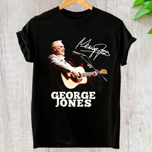 

George Jones Signature Gift For Fan Short Sleeve Shirt All Size TShirt Unisex T-Shirt M