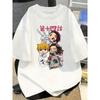 Plus Size Demon Slayer Anime Printed Unisex and Women Tshirt Casual Parent Child Top Fashion Cotton Street Summer Harajuku Y2K