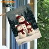 1pcs Winter Christmas, Three Snowmen and Snowflakes (1) - FlagDouble-sided Garden Flag Courtyard Decoration, Outdoor Decoration, Lawn Decoration, Flag