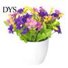 Simulated Plant Flower Simulation Bonsai Aster Office Desktop Decor Plastic Colorful Fresh Imitation Potted for Parties Plants
